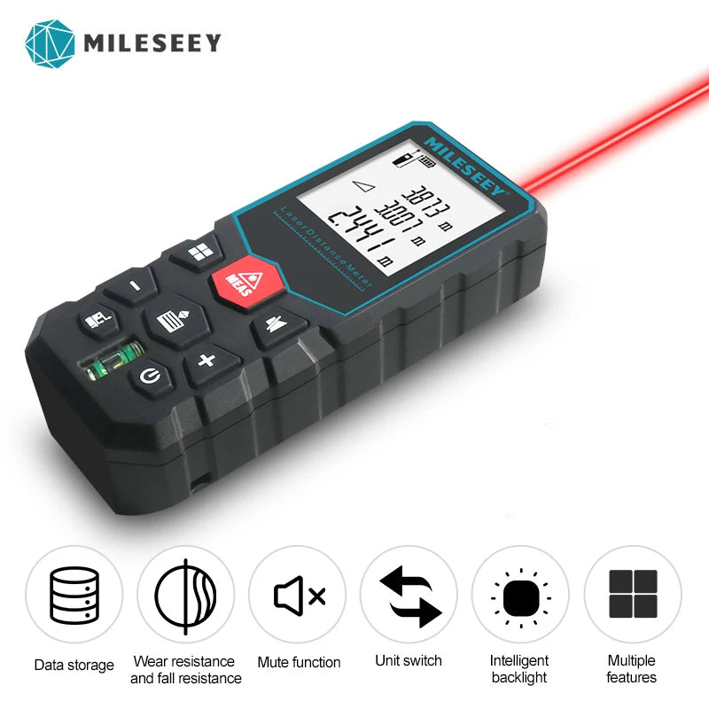 Mileseey MINI Laser Distance Meter X5 X6 Rangefinder Finder Handheld Trenas Measure Accurate Angle Calculate For Construction