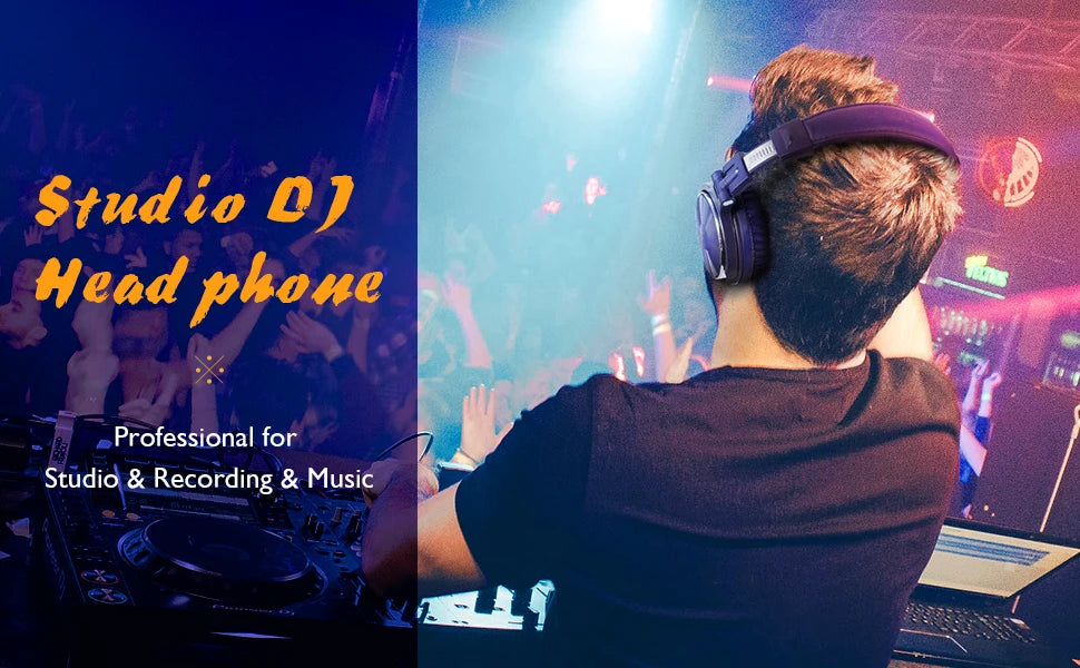 Oneodio Pro 10 Wired DJ Headphones Bass Stereo Gaming Headset With Microphone For Phone Studio Monitor Headphone For Recording