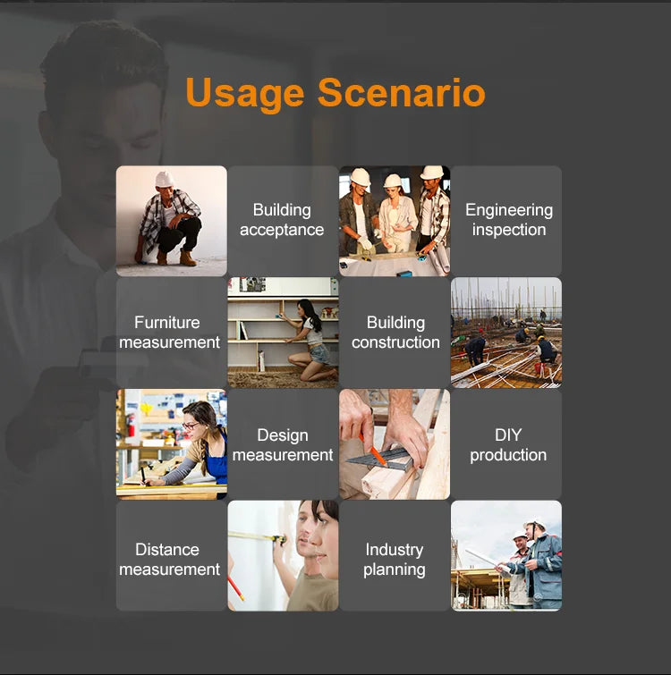 Mileseey MINI Laser Distance Meter X5 X6 Rangefinder Finder Handheld Trenas Measure Accurate Angle Calculate For Construction