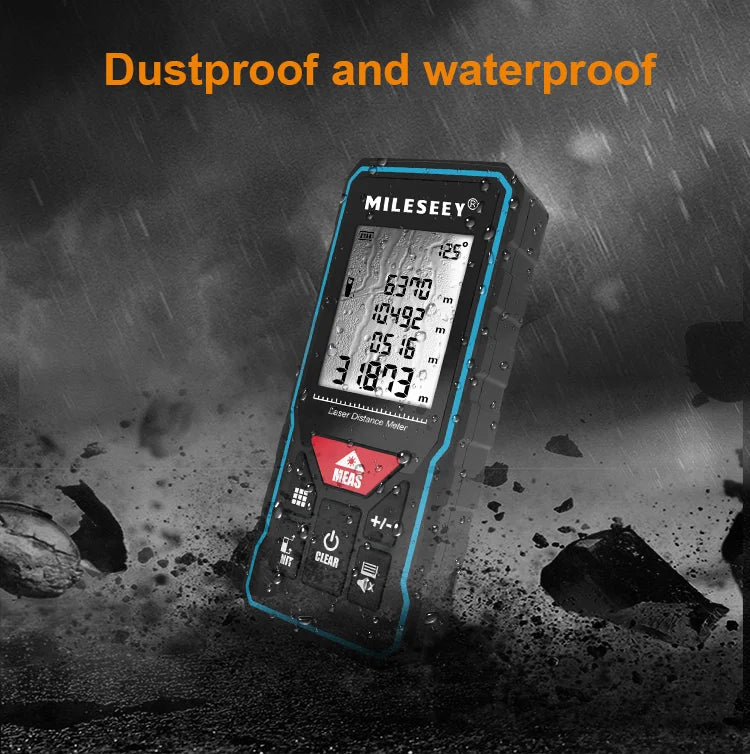 Mileseey Professional Laser Trena Rangefinder X5/X6 40M 60M 80M 100M Rechargeable Digital Precision Distance Meter Tape Measure
