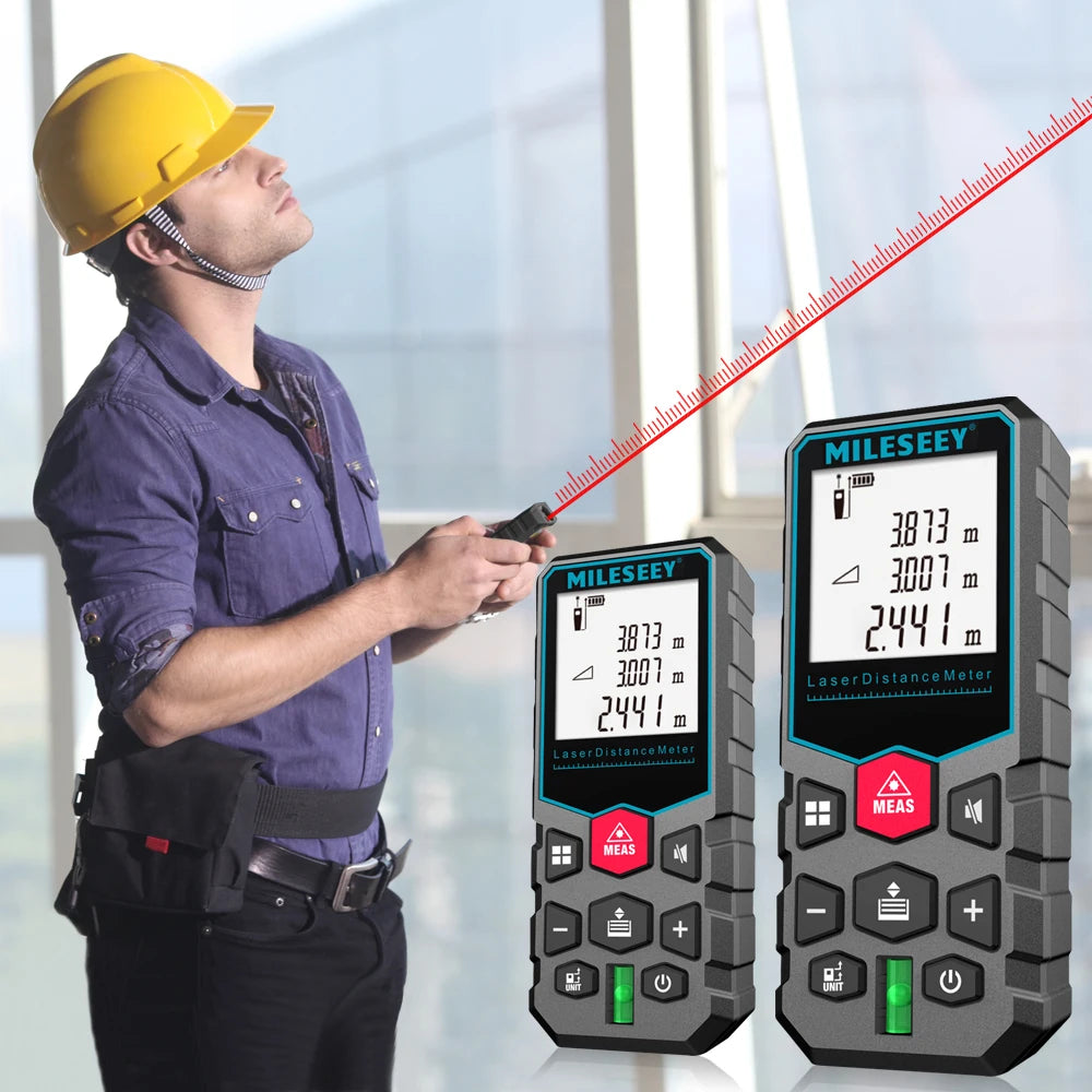Mileseey Mini Rangefinder Digital laser distance Meter laser Tape measure Diastimeter  tool 100M/80M/60M-40M Laser Rangefinder