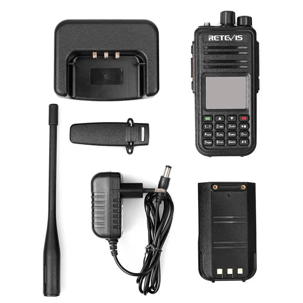 Retevis RT3S Walkie Talkie DMR Radio Long Range Walkie Talkies Camping Ham Radio UHF VHF GPS AES256 Encryption Digital Portable