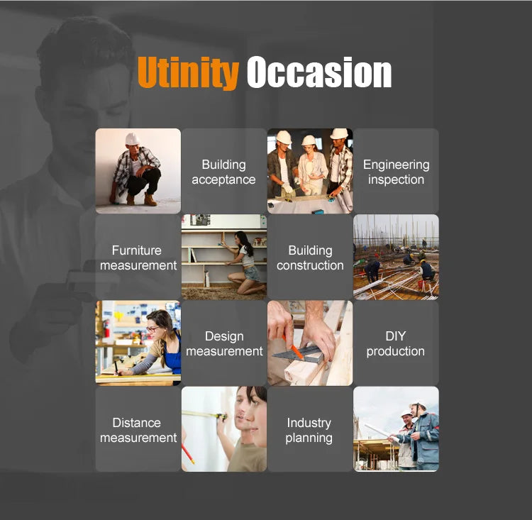 Mileseey MINI Laser Distance Meter X5 X6 Rangefinder Finder Handheld Trenas Measure Accurate Angle Calculate For Construction