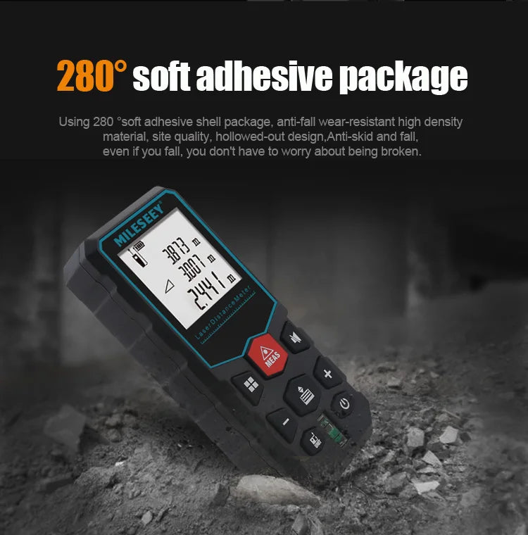 Mileseey MINI Laser Distance Meter X5 X6 Rangefinder Finder Handheld Trenas Measure Accurate Angle Calculate For Construction