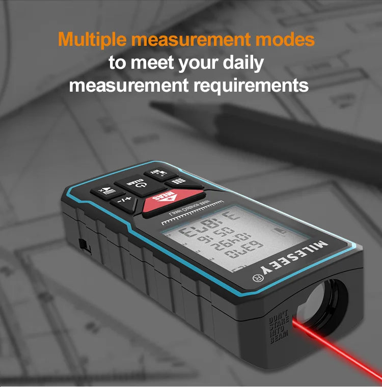 Mileseey MINI Laser Distance Meter X5 X6 Rangefinder Finder Handheld Trenas Measure Accurate Angle Calculate For Construction