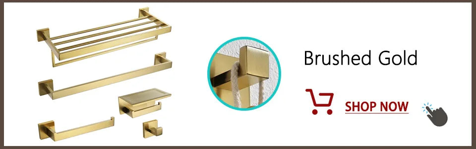 Stainless Steel Bathroom Hardware Mirror Chrome Polished Towel Rack Toilet Paper Holder Towel Bar Hook Bathroom Accessories