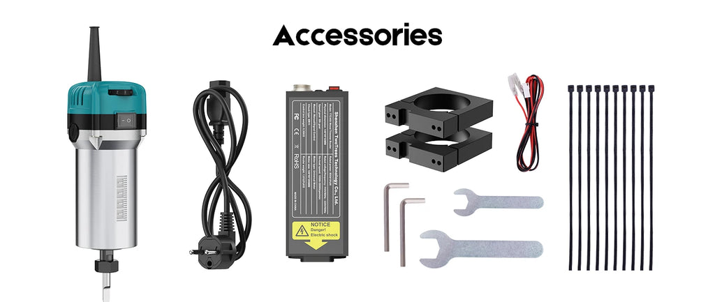 TWOTREES 800W Wood Trimmer Router Spindle For TTC450 Engraver Wood Router Compact Router Tool With Case TTC 450 Trimmer Kit