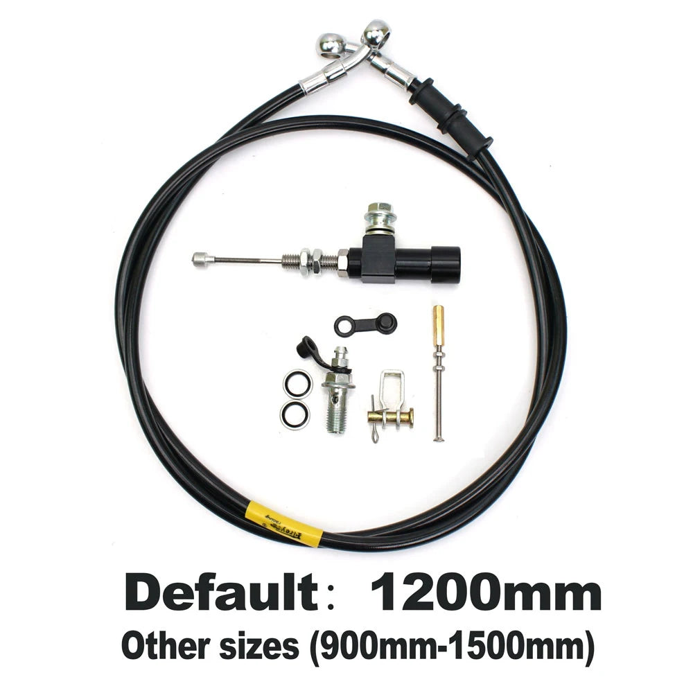 Universal 22mm 7/8'' Motorcycle Hydraulic Clutch Kit Brake Master Cylinder Reservoir With Grip Brake Hose for Moto ATV Italika