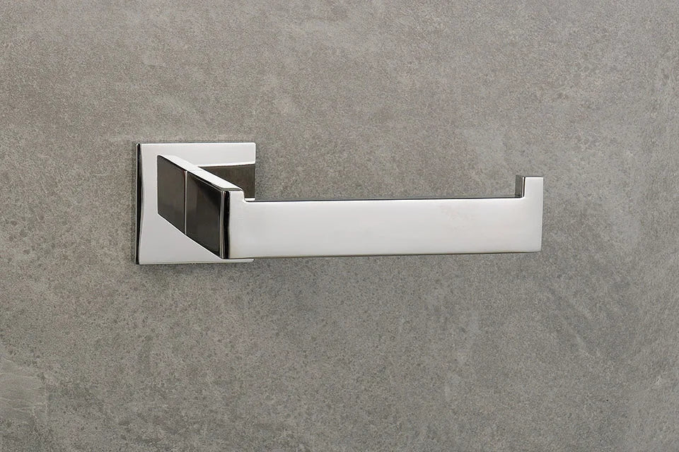 Stainless Steel Bathroom Hardware Mirror Chrome Polished Towel Rack Toilet Paper Holder Towel Bar Hook Bathroom Accessories