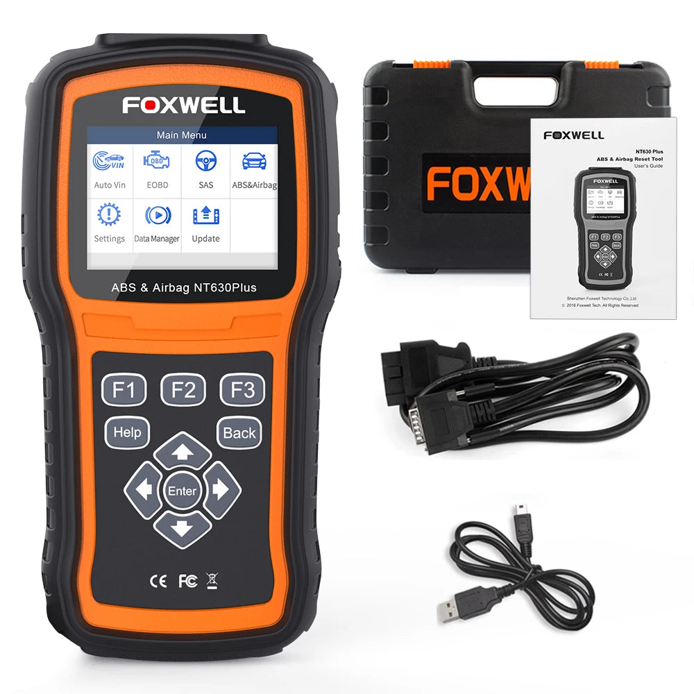 FOXWELL NT630 Plus OBD2 Automotive Scanner Engine ABS SRS EPB OIL SAS Calibration Code Reader ODB OBD2 Auto Car Diagnostic Tool
