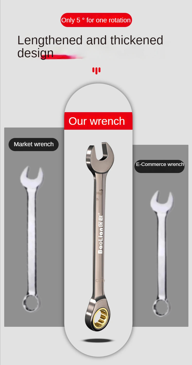 Universal Torx Wrench Adjustable Torque 8-22mm Ratchet Spanner for Bicycle Motorcycle Car Repair Tools Mechanical Tool