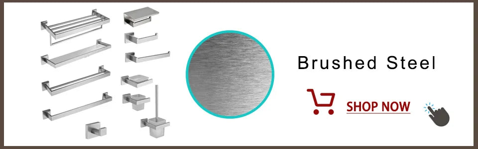 Stainless Steel Bathroom Hardware Mirror Chrome Polished Towel Rack Toilet Paper Holder Towel Bar Hook Bathroom Accessories