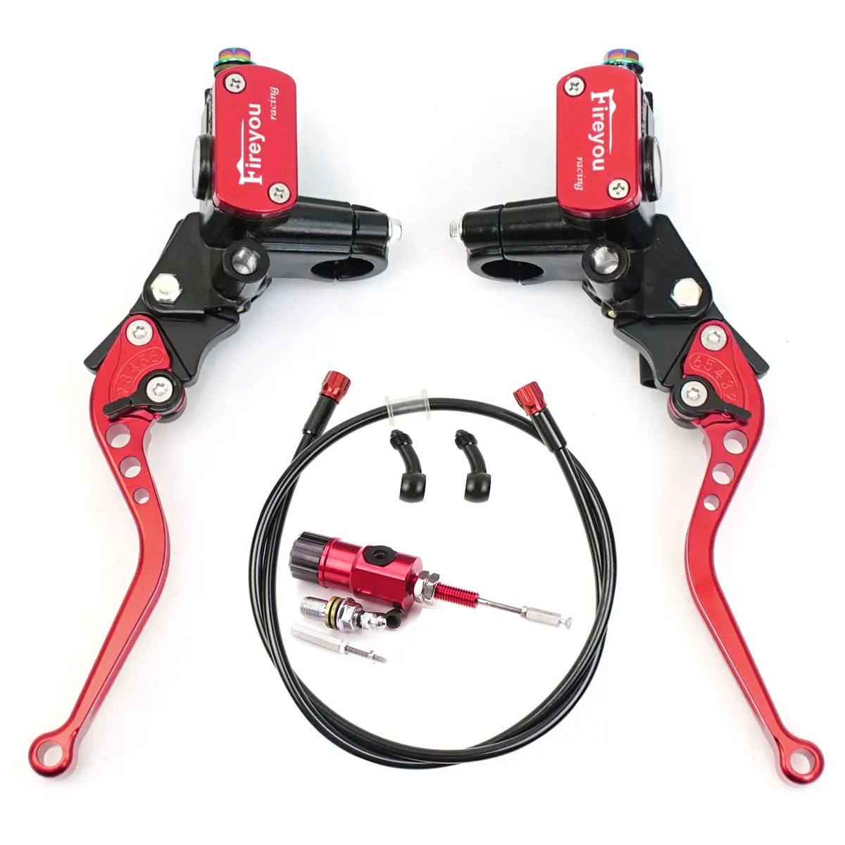 Motorcycle Hydraulic Clutch Kit Brake Master Cylinder Kit Disc Brake Lever LED For Honda Yamaha Suzuki Dirt Bike Sport