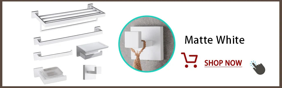 Stainless Steel Bathroom Hardware Mirror Chrome Polished Towel Rack Toilet Paper Holder Towel Bar Hook Bathroom Accessories