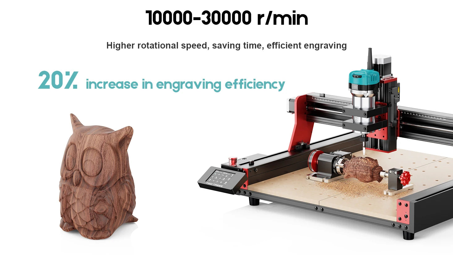 TWOTREES 800W Wood Trimmer Router Spindle For TTC450 Engraver Wood Router Compact Router Tool With Case TTC 450 Trimmer Kit