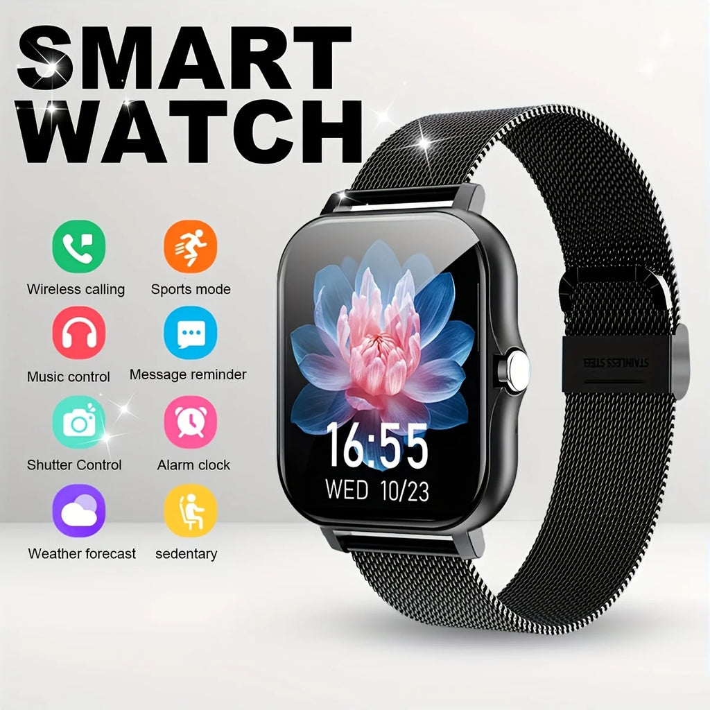 2025New Upgrad Smart Watch For Men Women 1.83Inch Full Touch Display BT Call Sports Monitoring SmartWatch For Android&IOS Phone