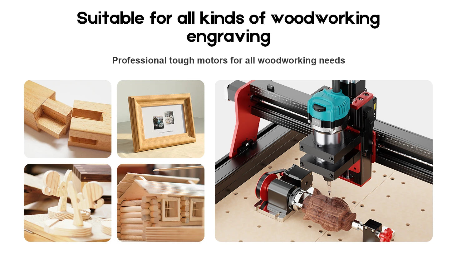 TWOTREES 800W Wood Trimmer Router Spindle For TTC450 Engraver Wood Router Compact Router Tool With Case TTC 450 Trimmer Kit