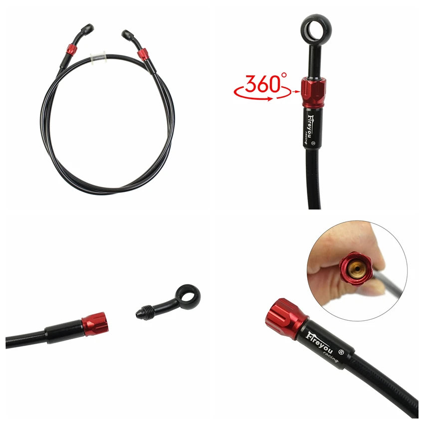 Motorcycle Hydraulic Clutch Kit Brake Master Cylinder Kit Disc Brake Lever LED For Honda Yamaha Suzuki Dirt Bike Sport