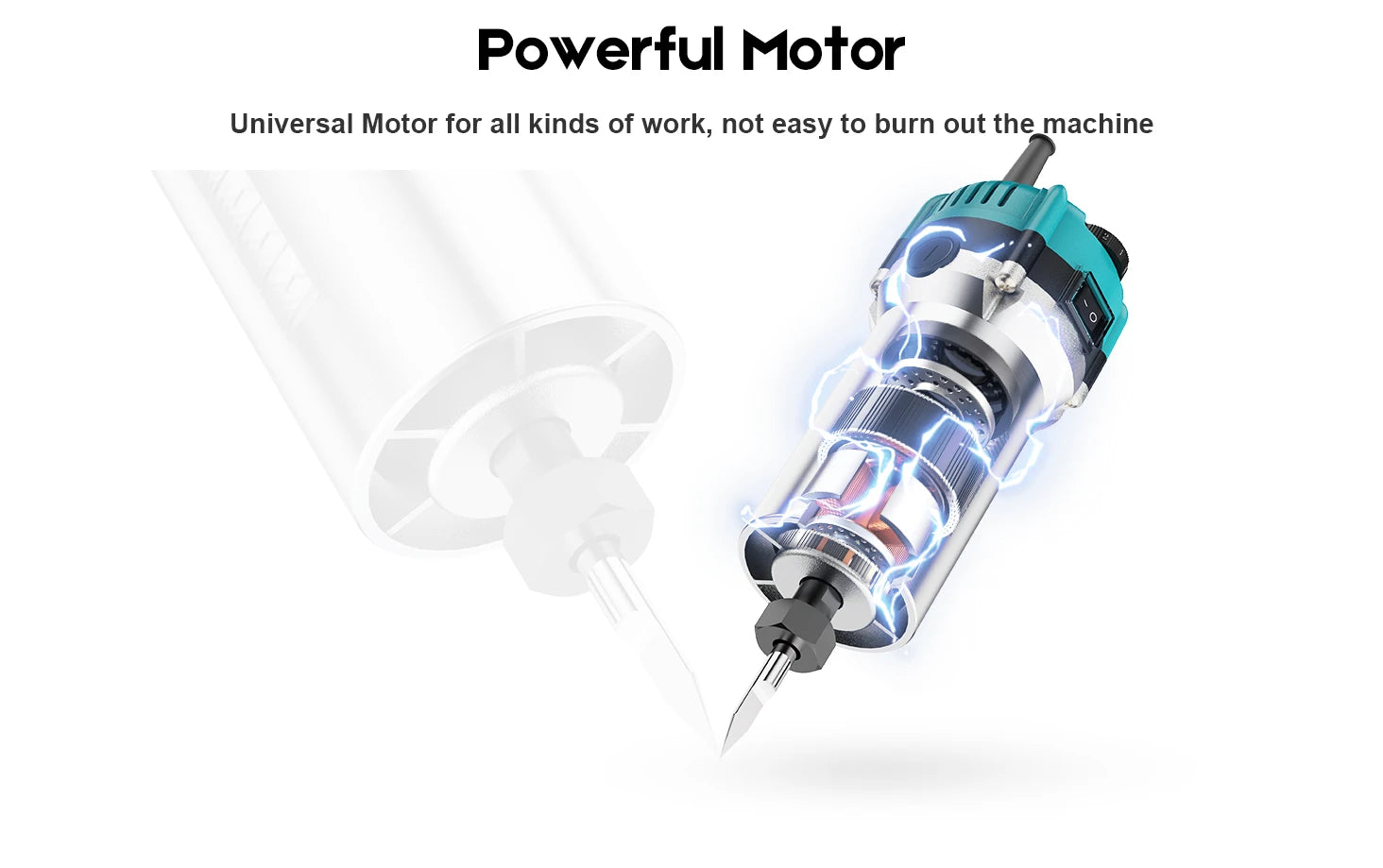 TWOTREES 800W Wood Trimmer Router Spindle For TTC450 Engraver Wood Router Compact Router Tool With Case TTC 450 Trimmer Kit