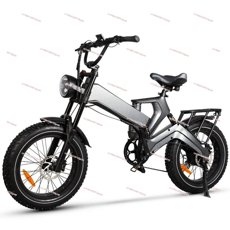 Zhengbu folding electric bicycle helps off-road shock-absorbing magnesium alloy electric vehicle