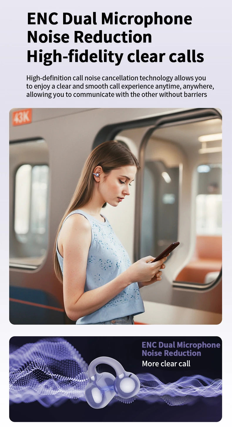 New Sport Earclip Wireless Headphone Bluetooth Earphone audífonos bluetooth inalámbrico Gaming LED Display for xiaomi huawei