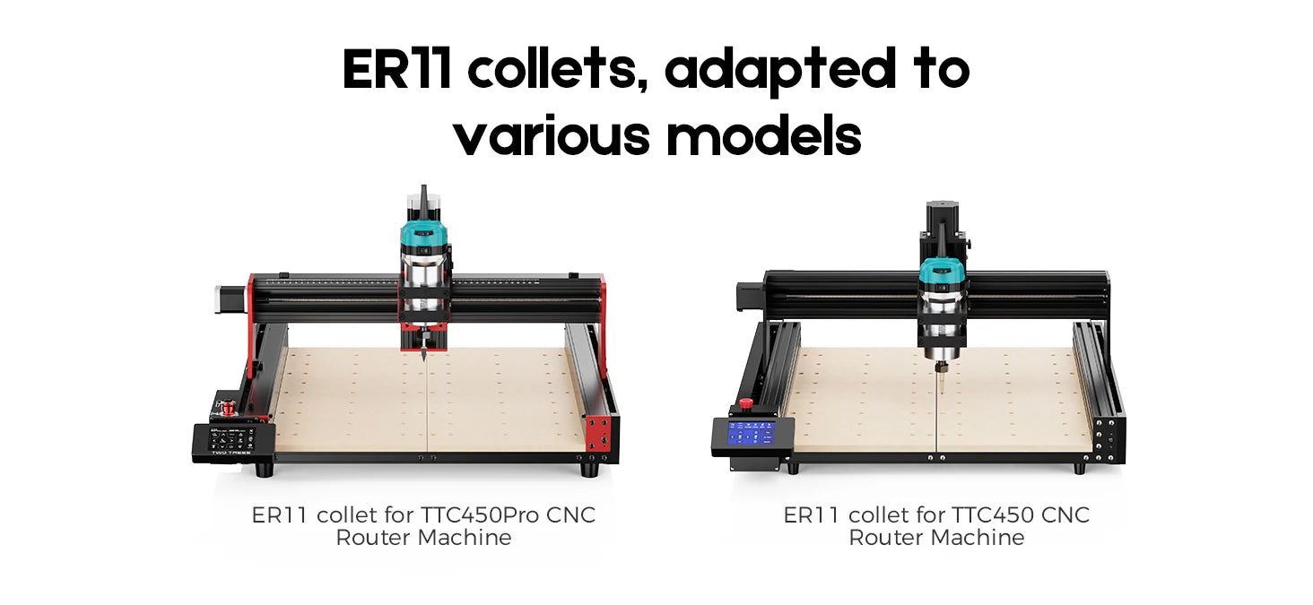 TWOTREES 800W Wood Trimmer Router Spindle For TTC450 Engraver Wood Router Compact Router Tool With Case TTC 450 Trimmer Kit