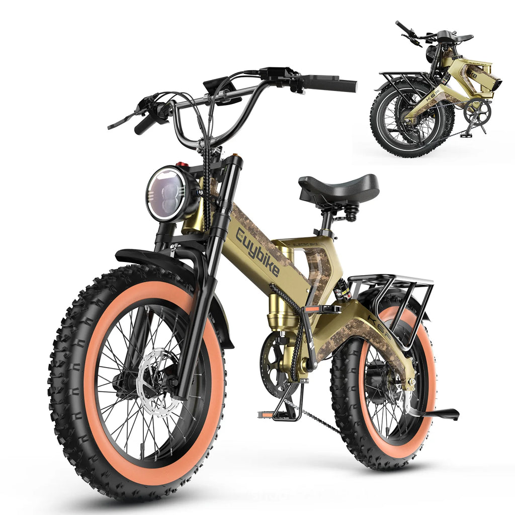 Zhengbu folding electric bicycle helps off-road shock-absorbing magnesium alloy electric vehicle