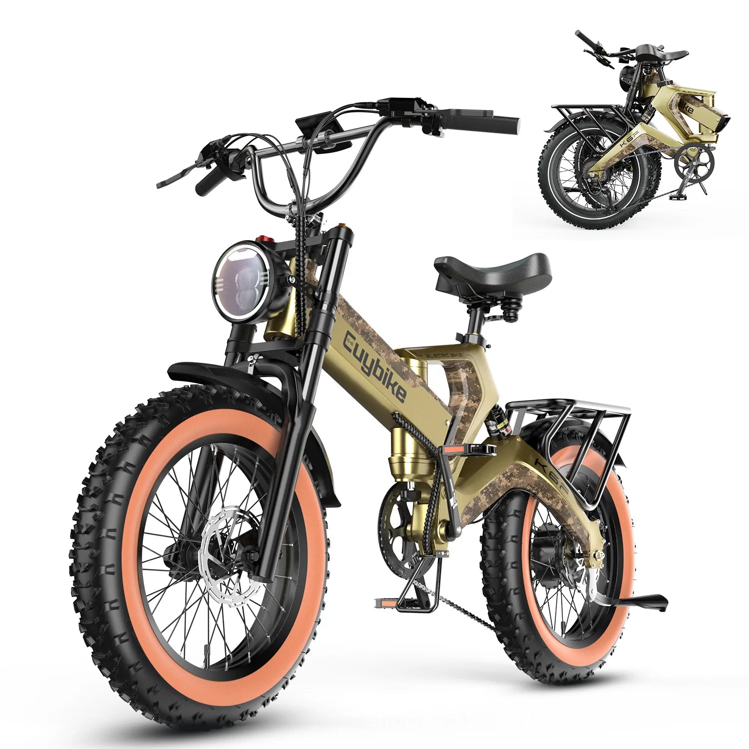 Zhengbu folding electric bicycle helps off-road shock-absorbing magnesium alloy electric vehicle