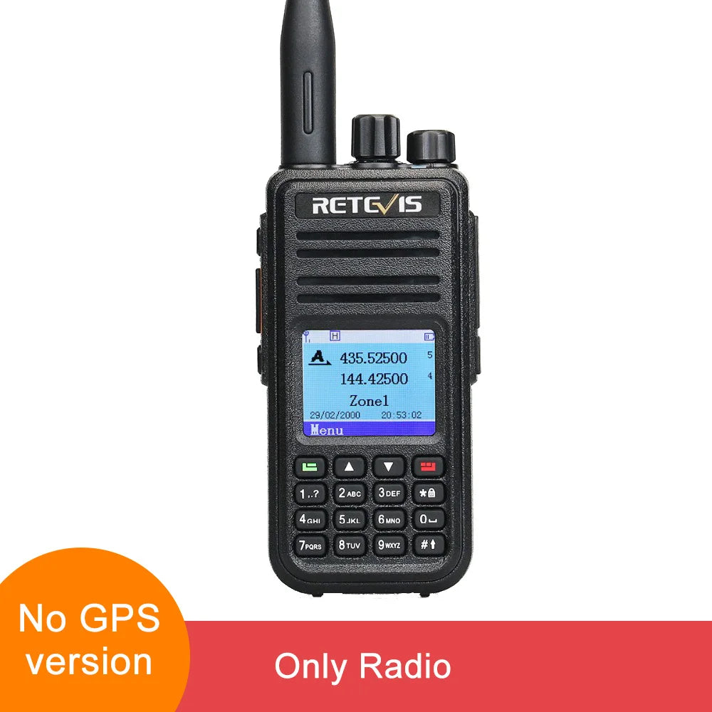 Retevis RT3S Walkie Talkie DMR Radio Long Range Walkie Talkies Camping Ham Radio UHF VHF GPS AES256 Encryption Digital Portable