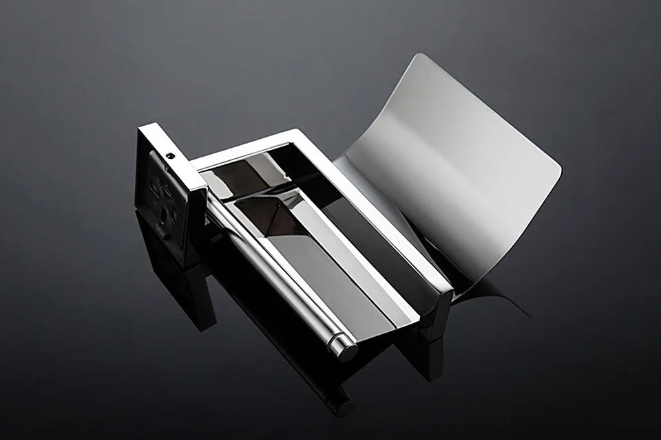 Stainless Steel Bathroom Hardware Mirror Chrome Polished Towel Rack Toilet Paper Holder Towel Bar Hook Bathroom Accessories