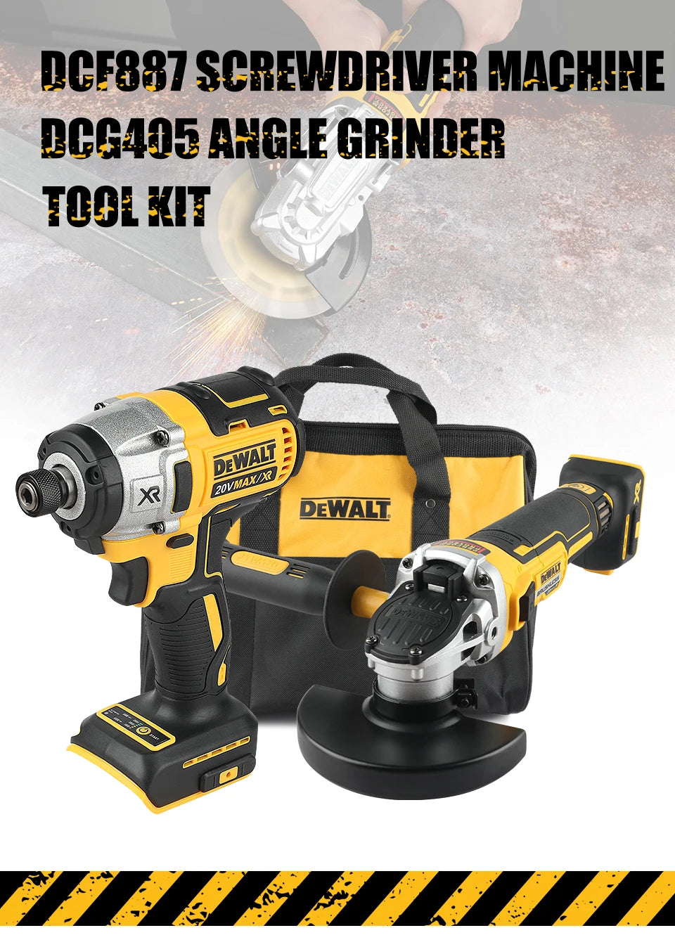 DeWalt Dcf887 or Dcg405NT or DWbag electric wrench angle grinder polishing machine hand drill impact drill