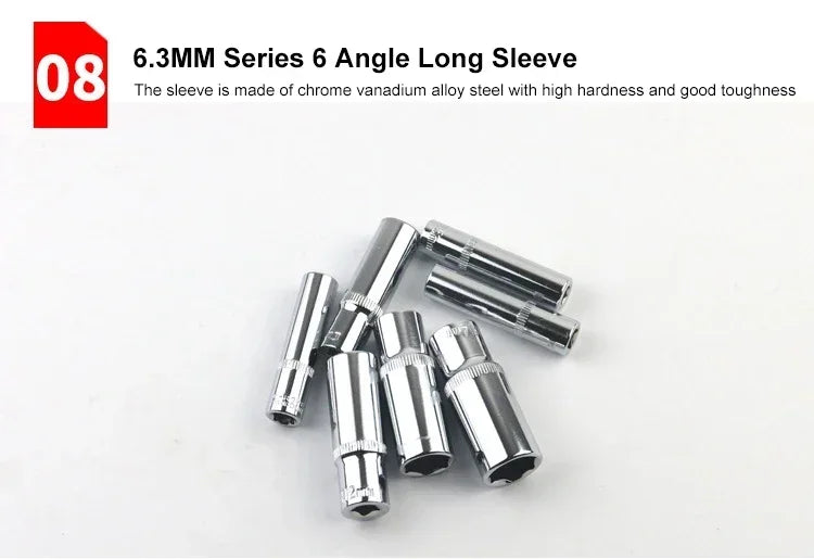 Motorcycle Toolbox Set Fast Ratchet Wrench 150/46pcs Socket Group Bit Industrial-grade Toolbox Auto Repair Tools Car Maintenance