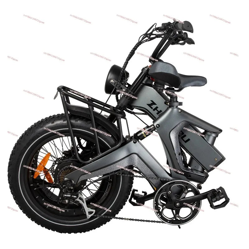 Zhengbu folding electric bicycle helps off-road shock-absorbing magnesium alloy electric vehicle