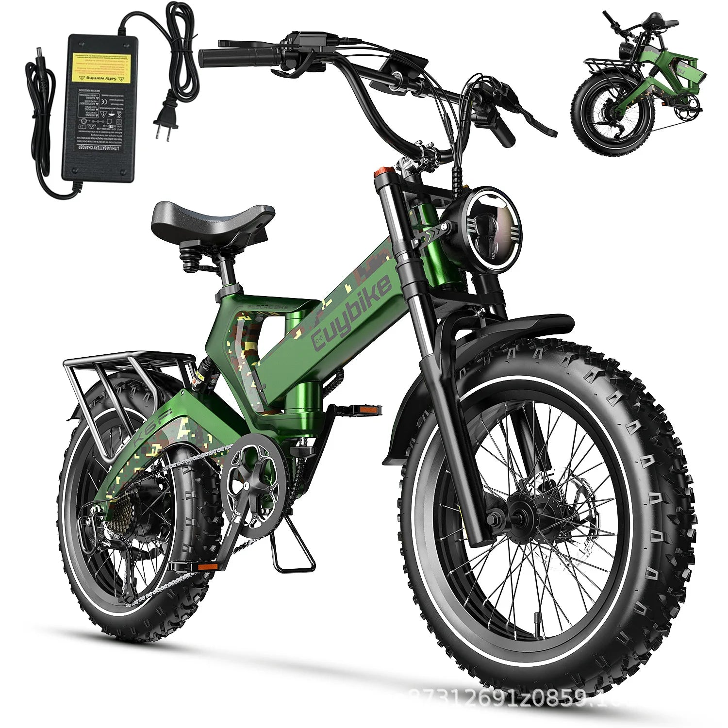 Zhengbu folding electric bicycle helps off-road shock-absorbing magnesium alloy electric vehicle